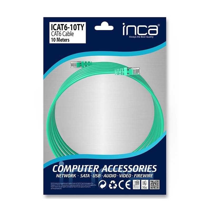INCA ICAT6-10TY Cat 6 Kablo 10 Metre